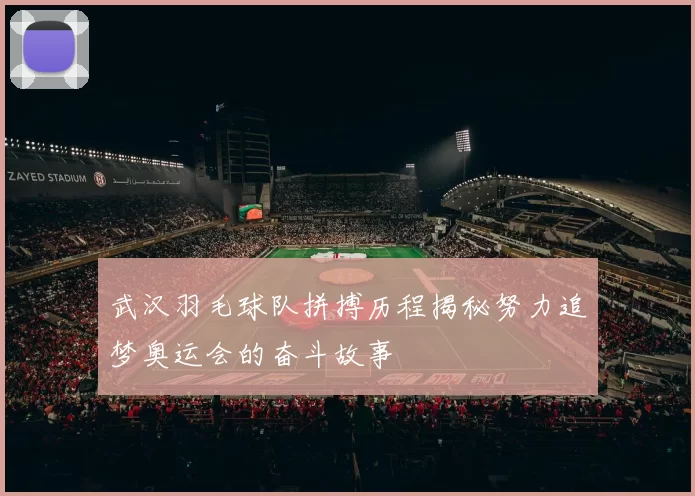 武汉羽毛球队拼搏历程揭秘努力追梦奥运会的奋斗故事